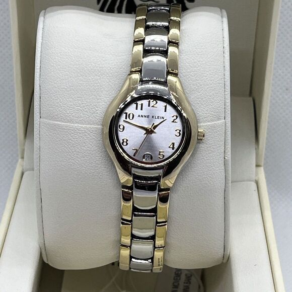 Anne Klein 10/677SVTT Women Stainless Steel Analog Dial Quartz Wrist Watch JMB29 - Picture 2 of 12